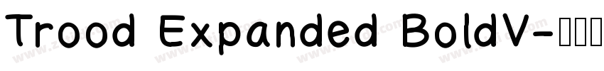 Trood Expanded BoldV字体转换